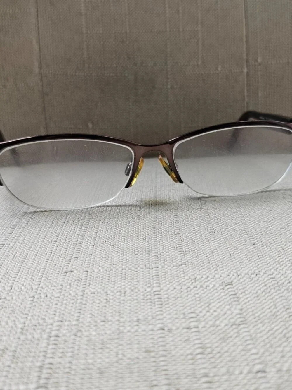 Vintage Anne Klein Women Glasses Frame Half Rim Glasses eyewear Bronze AKNY9096